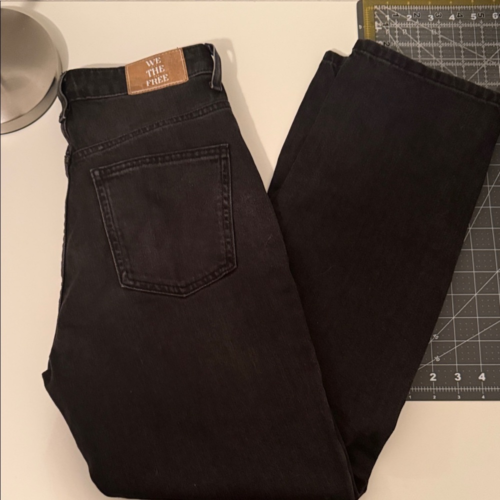 Free People High Rise Black Jeans